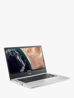 ASUS Chromebook CX14 Laptop, Intel Pentium Silver Processor, 4GB RAM, 128GB eMMC, 14” Full HD, Arctic Grey, Arctic Grey
