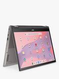 ASUS Chromebook Plus Flip CM34 Convertible Laptop, AMD Ryzen 5 Processor, 8GB RAM, 256GB SSD, 14” WUXGA Touchscreen, Arctic Grey