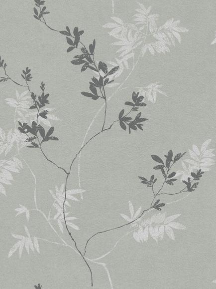 Laura Ashley Mari Wallpaper, Mineral Green