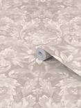 Laura Ashley Apolline Wallpaper, Dove Grey