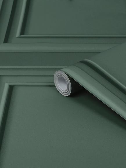 Laura Ashley Redbrook Wallpaper - view 2, Fern Green