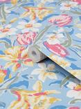 Laura Ashley Tulips Wallpaper, China Blue
