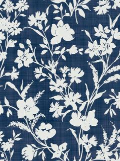 Laura Ashley Rye Wallpaper, Midnight Sea