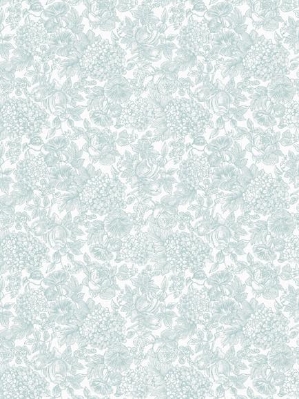 Laura Ashley Louise Wallpaper, Duck Egg Blue, Duck Egg Blue