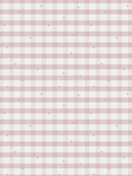 Laura Ashley Gingham Wallpaper, Pale Amethyst, Pale Amethyst Purple