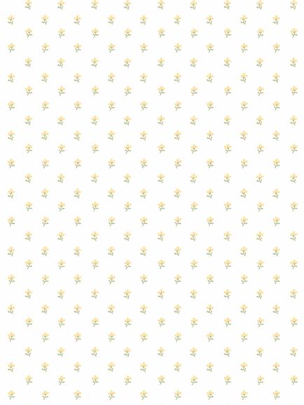 Laura Ashley Wood Violet Wallpaper, Ochre Yellow, Ochre Yellow