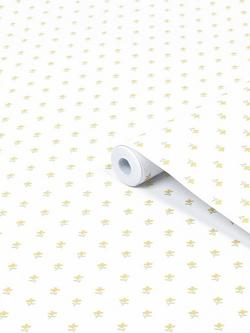 Laura Ashley Wood Violet Wallpaper, Ochre Yellow - view 2, Ochre Yellow