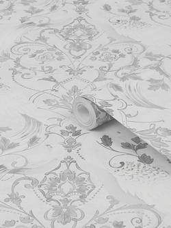 Laura Ashley Tregaron Wallpaper - view 2, Silver