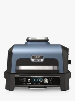 Ninja Woodfire Pro Connect XL Electric BBQ Grill & Smoker, Blue, Black/Multi