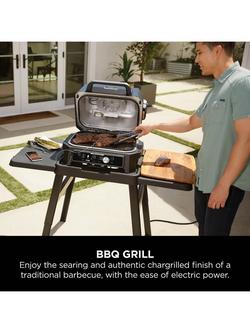 Ninja Woodfire Pro Connect XL Electric BBQ Grill & Smoker, Blue - view 2, Black/Multi