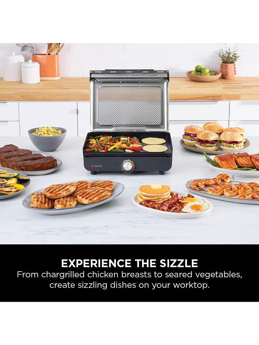 Ninja Sizzle Low Smoke Indoor Grill Flat Plate Black