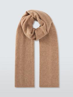 John Lewis Cashmere Scarf - view 2, Camel