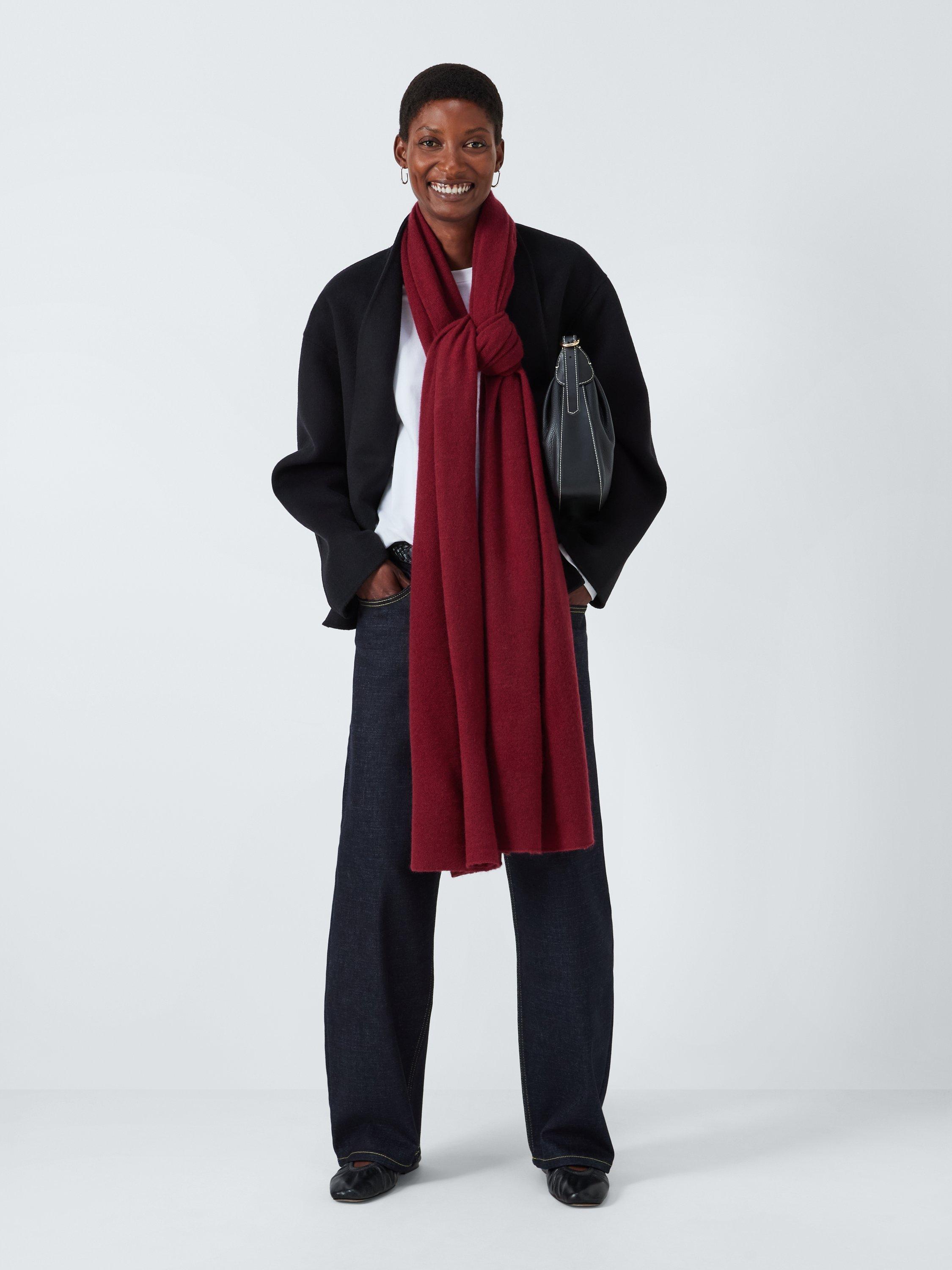 John Lewis Cashmere Travel Wrap Berry