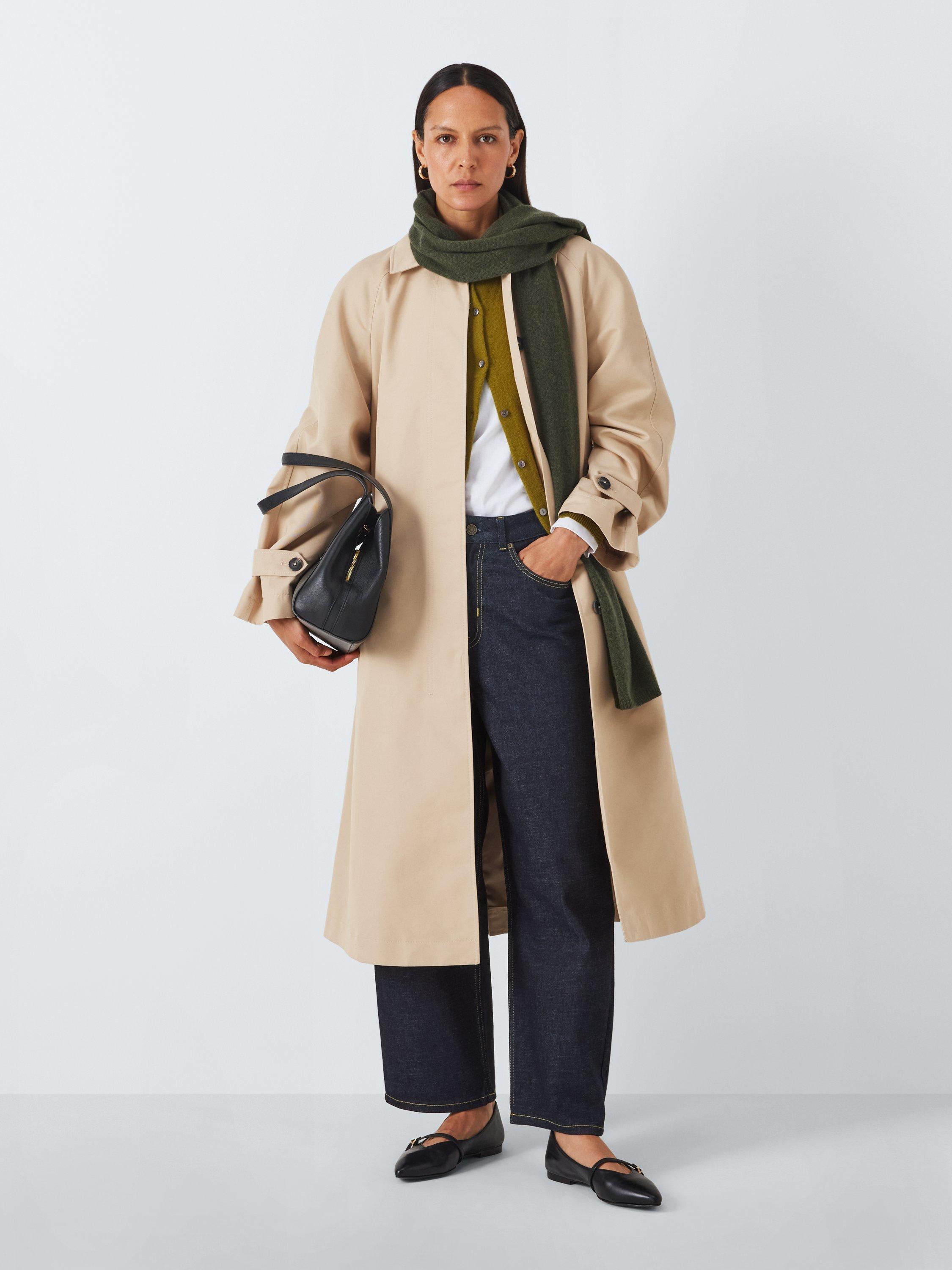 Product image 1 of 5, which shows John Lewis Cashmere Scarf, Khaki