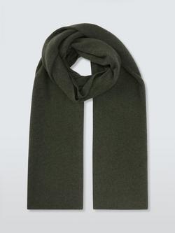 John Lewis Cashmere Scarf - view 2, Khaki