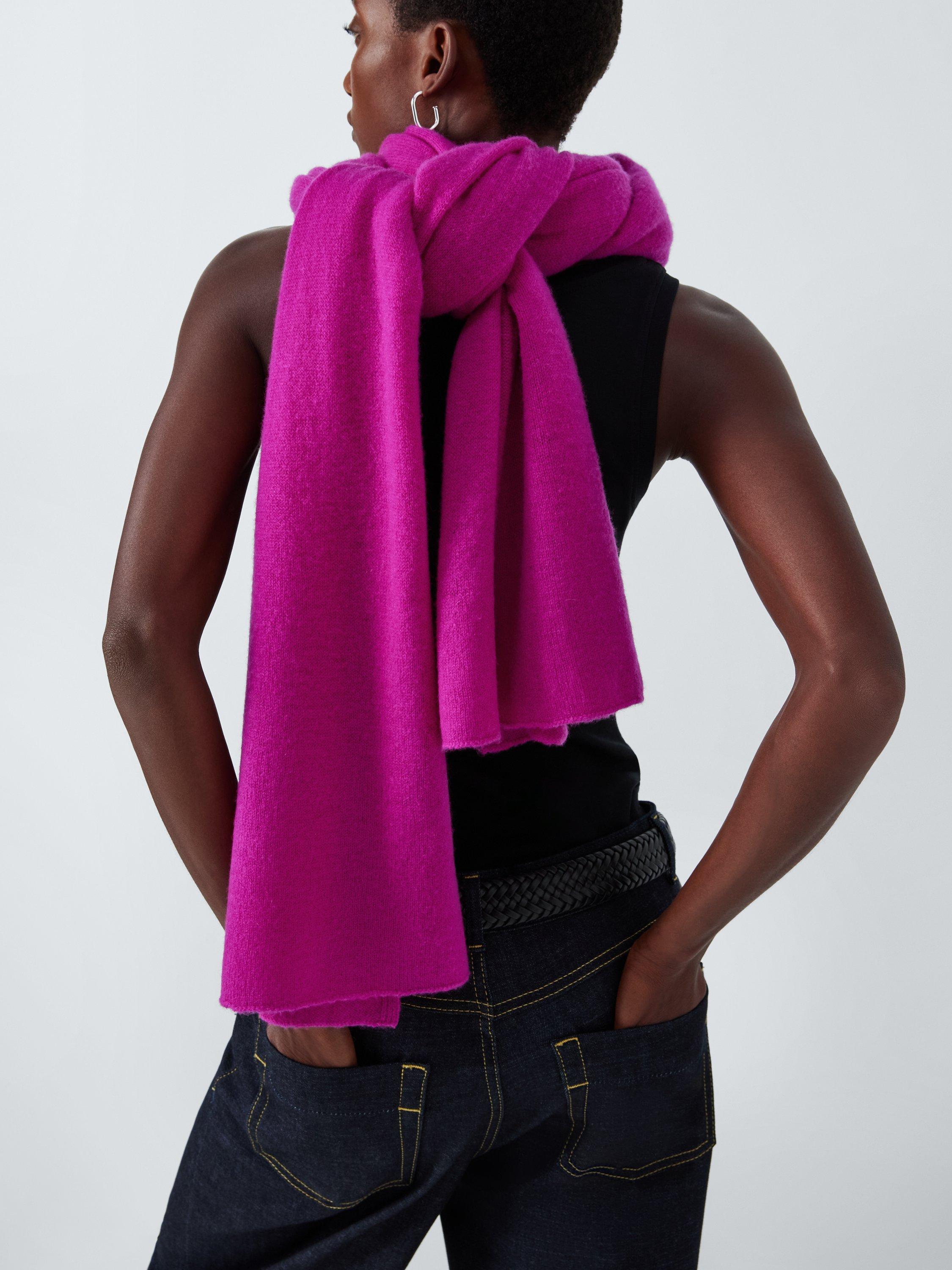John Lewis Cashmere Travel Wrap, Magenta