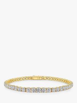 Jools by Jenny Brown Cubic Zirconia 51 Stone Tennis Bracelet, Gold