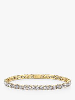 Jools by Jenny Brown 4mm Cubic Zirconia Tennis Bracelet, Gold, Gold