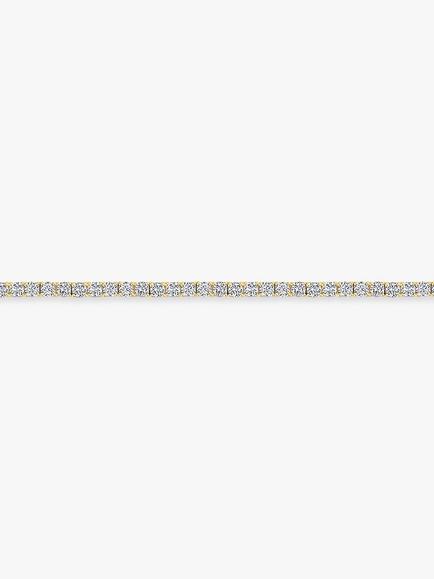 Jools by Jenny Brown 2mm Cubic Zirconia Tennis Bracelet - view 2, Gold