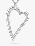 Jools by Jenny Brown Small Cubic Zirconia Dali Heart Pendant Necklace