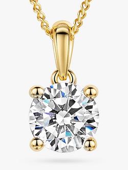Jools by Jenny Brown Cubic Zirconia Solitaire Pendant Necklace, Gold
