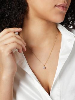 Jools by Jenny Brown Cubic Zirconia Solitaire Pendant Necklace - view 2, Gold
