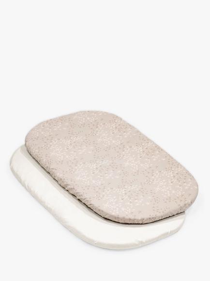 Stokke Snoozi Organic Cotton Fitted Sheets, Pack of 2, Vanilla/Dandelion, Vanilla Dandelion