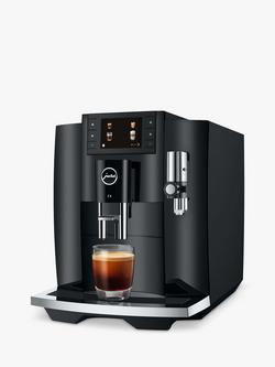 JURA E8 Coffee Machine, Black - view 2, Black
