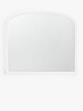 John Lewis Country Feather Overmantle Wall Mirror, 95 x 115cm, White