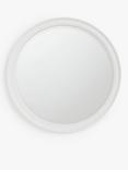 John Lewis Country Feather Round Wall Mirror, 70cm, White