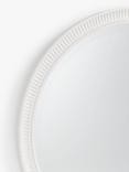 John Lewis Country Feather Round Wall Mirror, 70cm, White