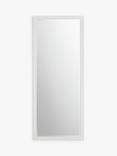 John Lewis Country Feather Rectangular Full-Length Wall/Leaner Mirror, 160 x 65.5cm, White