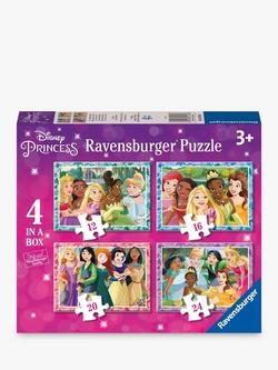 Ravensburger Disney Princess Set of 4 Jigsaw Puzzles, Multi