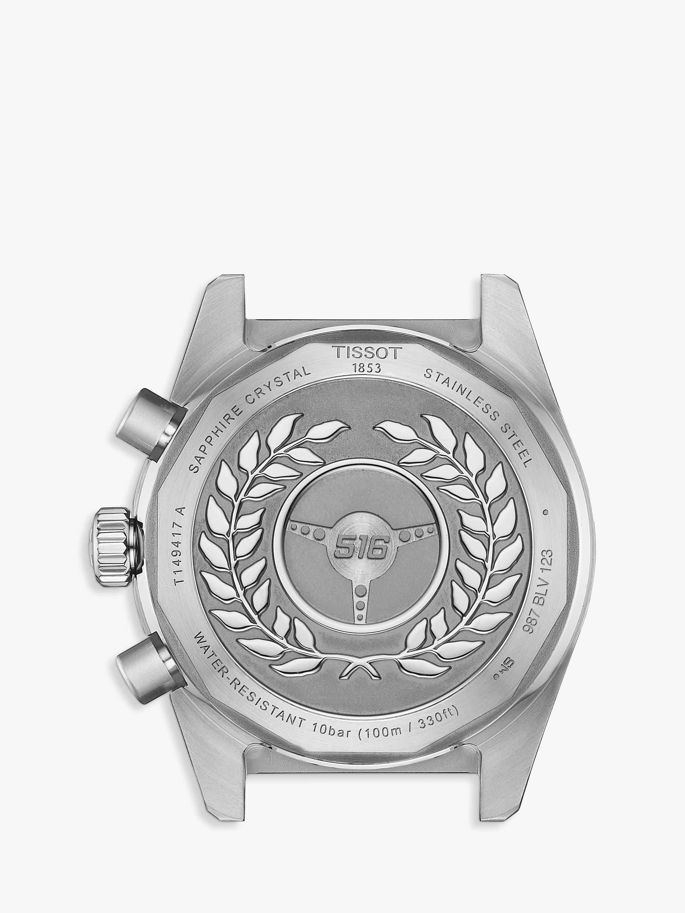 Tissot Men's PR516 Chronograph Bracelet Strap Watch, Silver/Black T1494171105100