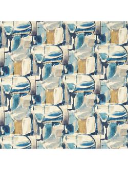 Clarke & Clarke Figura Furnishing Fabric, Denim/Linen