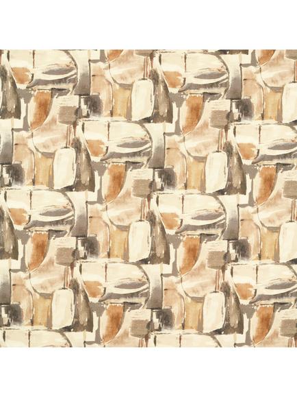 Clarke & Clarke Figura Made to Measure Curtains or Roman Blind, Linen/Charcoal, Linen/Charcoal