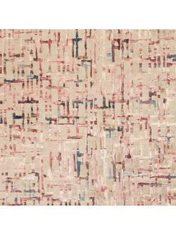 Clarke & Clarke Quadrata Furnishing Fabric, Charcoal, Blush/Natural