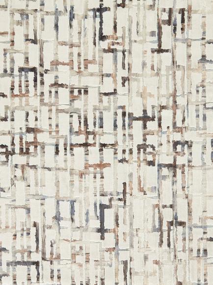 Clarke & Clarke Quadrata Furnishing Fabric, Charcoal, Ivory