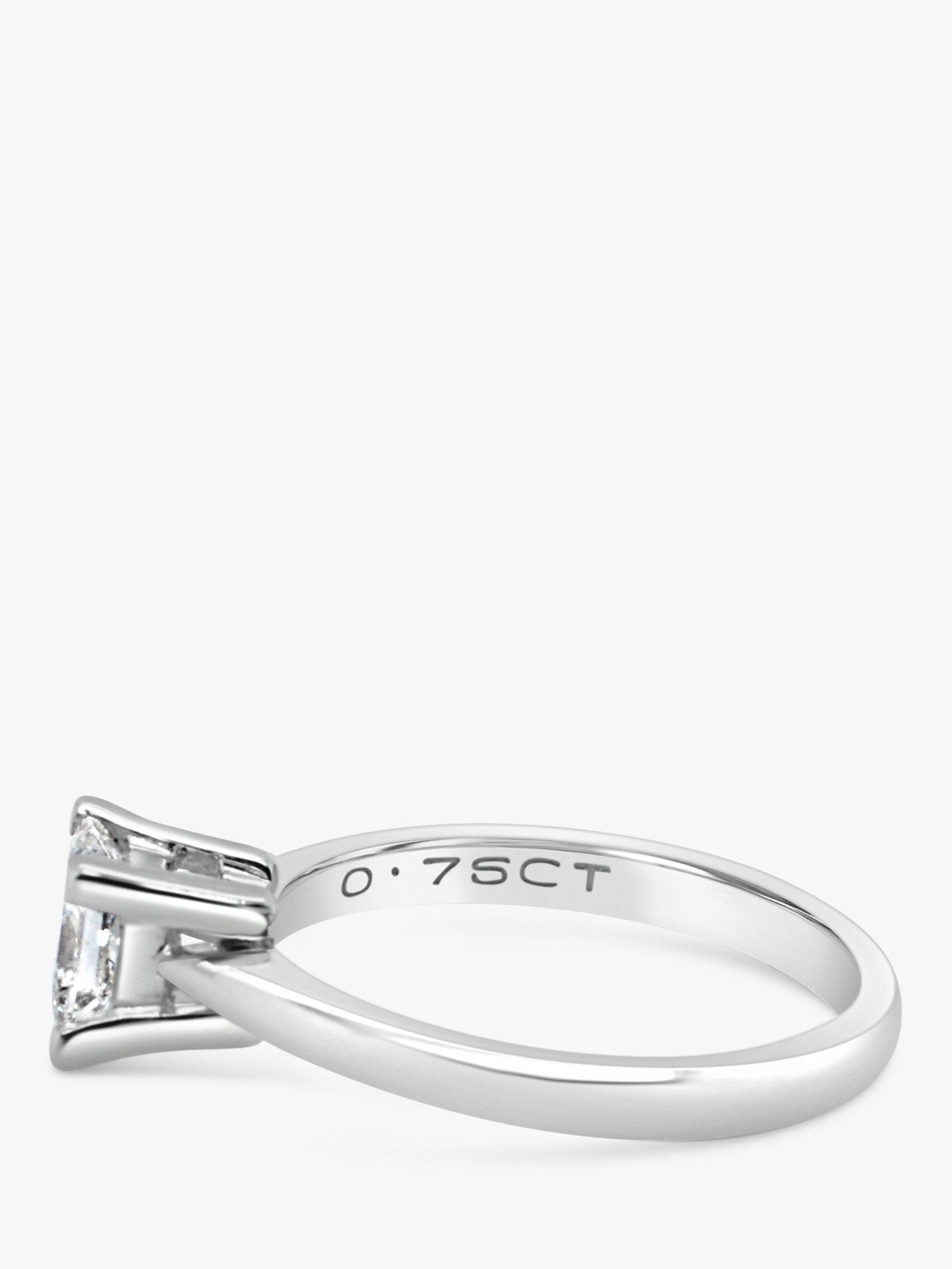 Product image 6 of 7, which shows Milton & Humble Jewellery Pre-Loved 18ct White Gold Princess Cut Diamond Engagement Ring