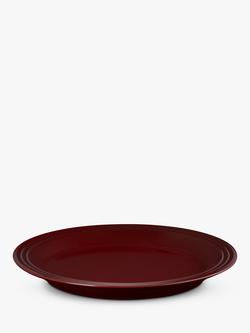 Le Creuset Stoneware Dinner Plate, 27.2cm, Garnet