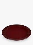 Le Creuset Stoneware Side Plate, 22cm, Garnet