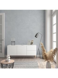 Galerie Linen Texture Wallpaper - view 2, Blue/Grey