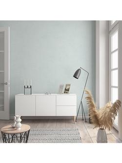 Galerie Linen Texture Wallpaper - view 2, Green Turquoise