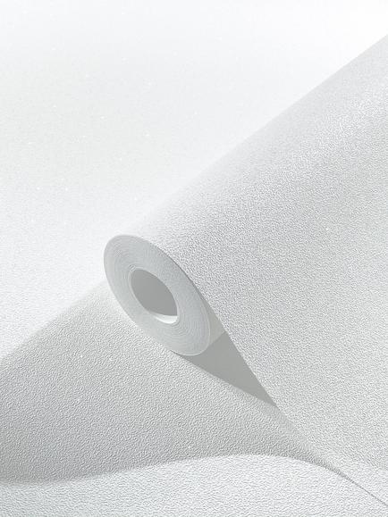 Galerie Glitter Plain Wallpaper - view 2, White