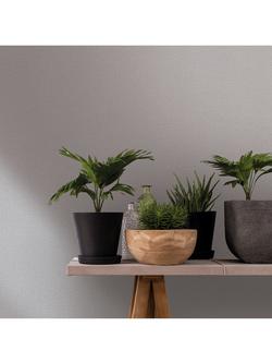 Galerie Fabric Effect Wallpaper - view 2, Grey