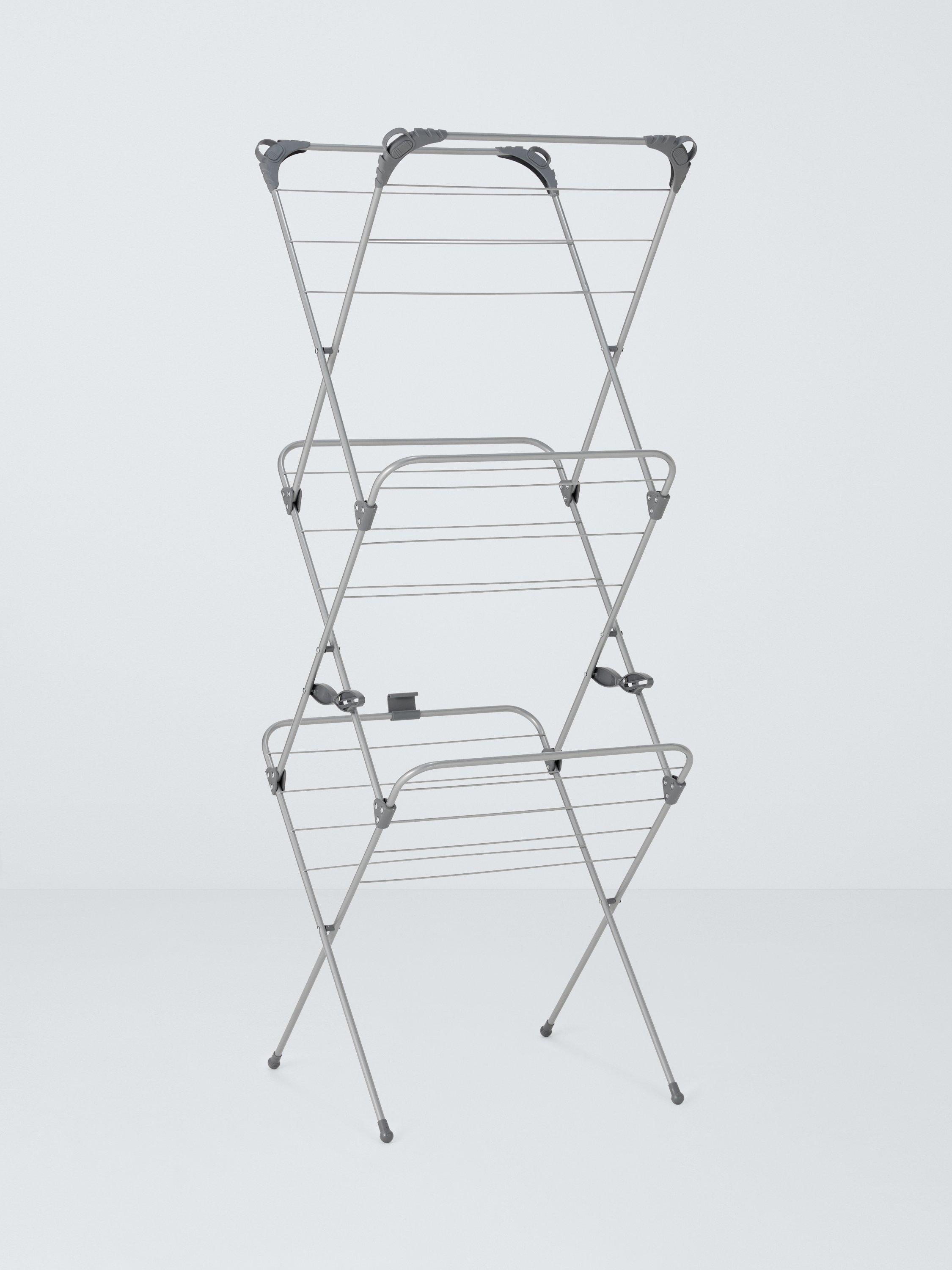 John Lewis Slimline Indoor Airer Silver