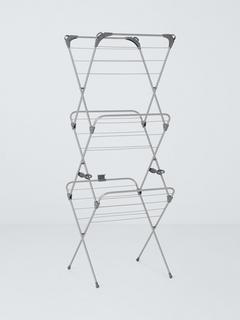 John Lewis Slimline Indoor Airer, Silver