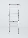 John Lewis Slimline Indoor Airer, Silver