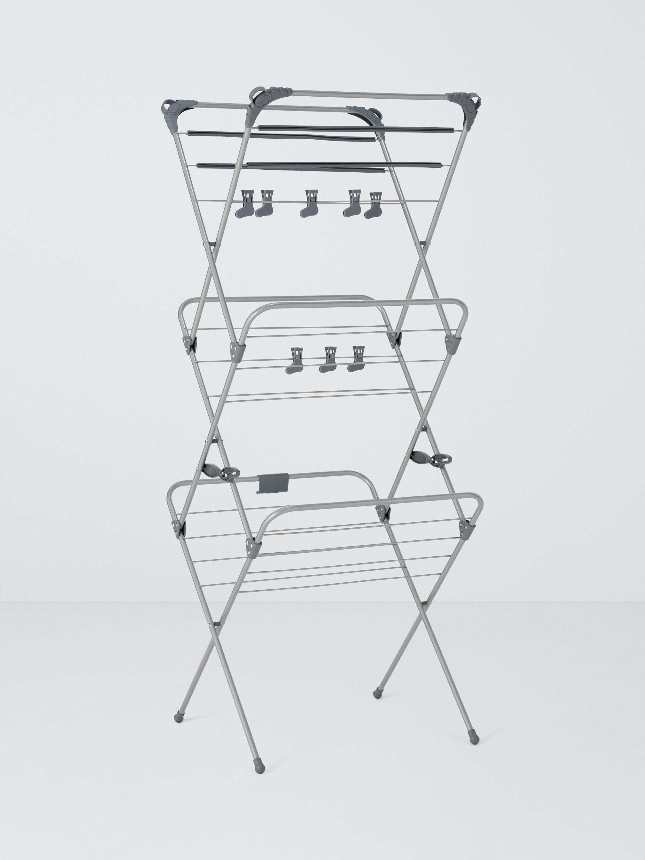 John Lewis Deluxe Indoor Airer Silver