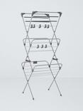 John Lewis Deluxe Indoor Airer, Silver